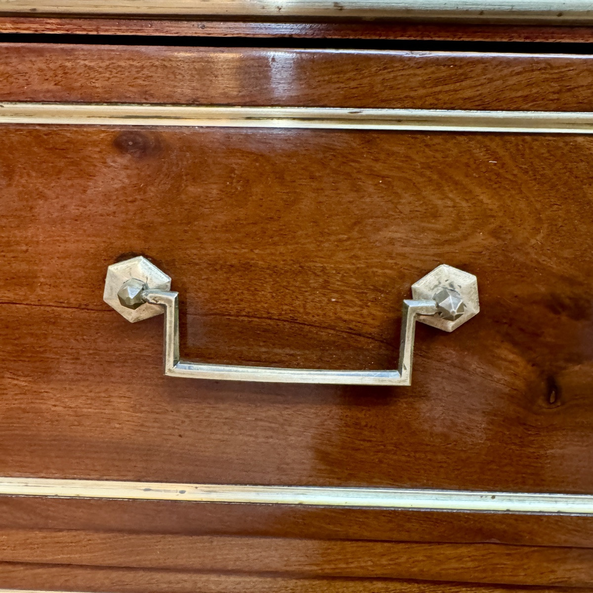 Louis XVI Style Mahogany Commode-photo-3