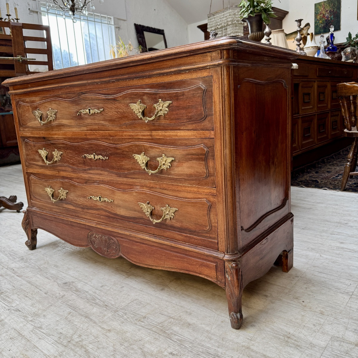 Louis XV Style Chest Of Drawers-photo-2