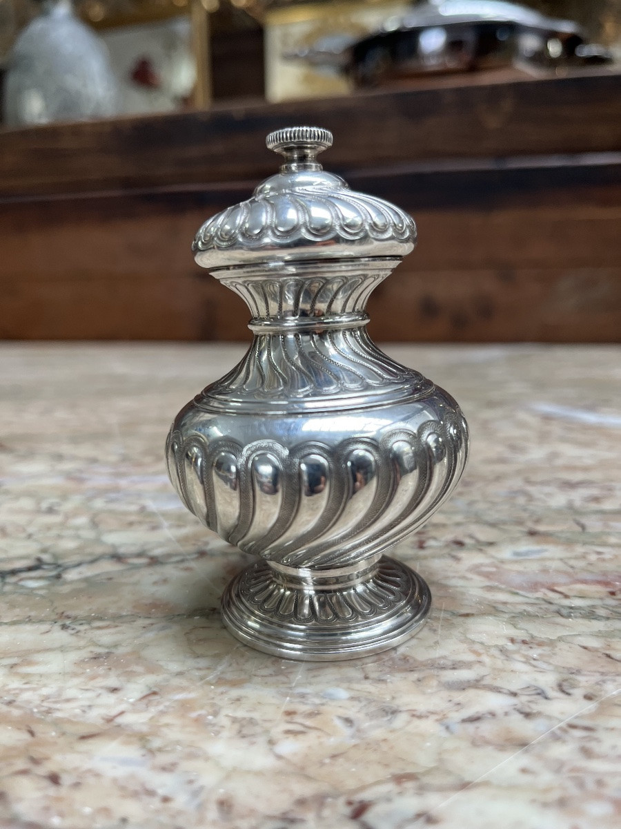 Moulin à Poivre en Argent Massif-photo-6