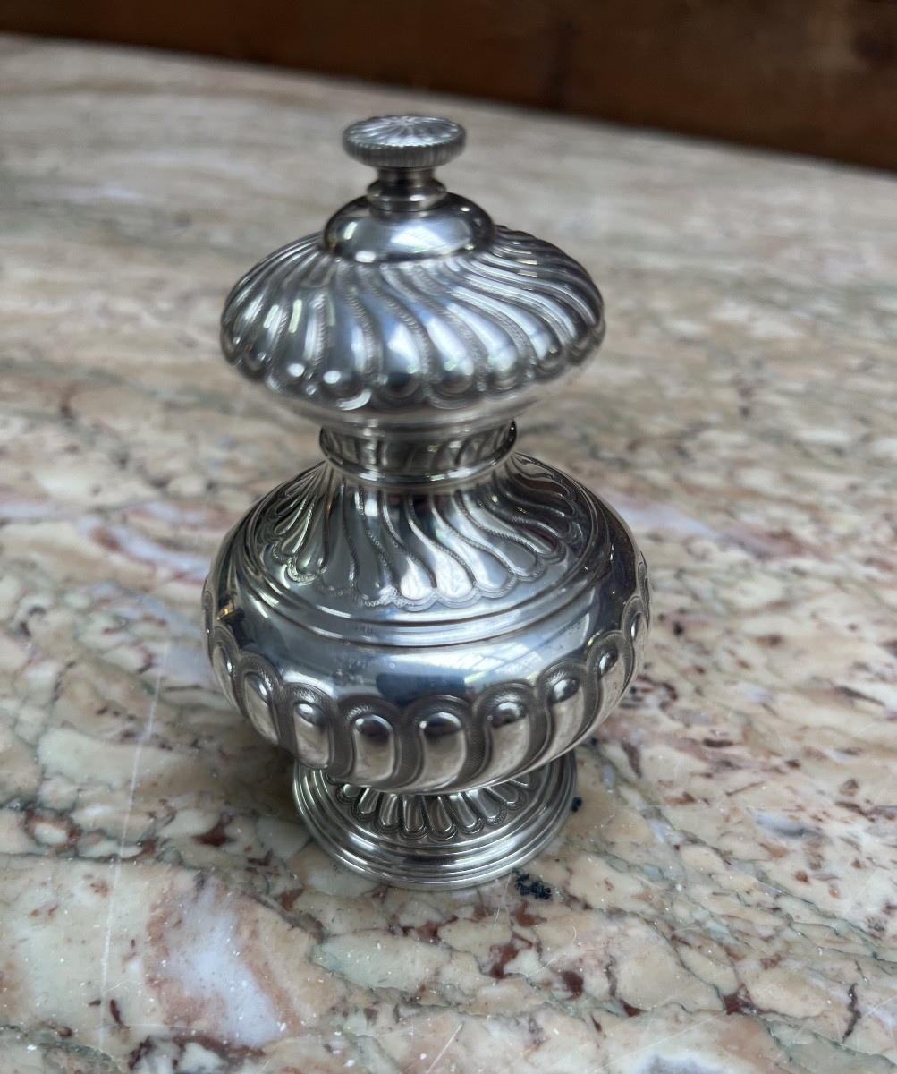 Moulin à Poivre en Argent Massif