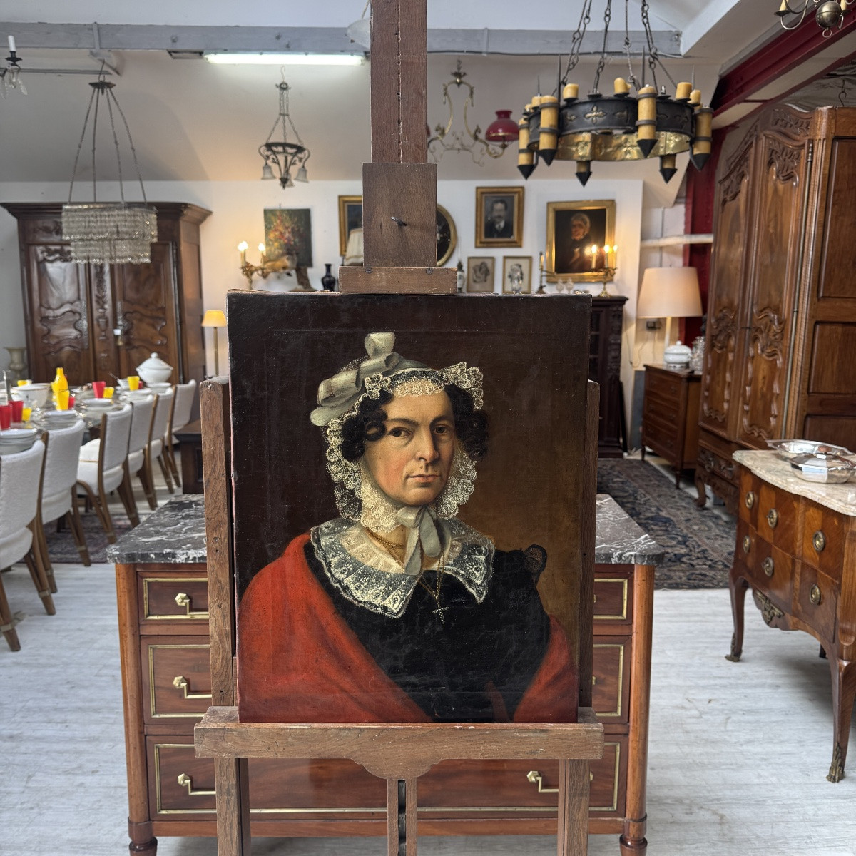 Portrait, Oil On Canvas-photo-6