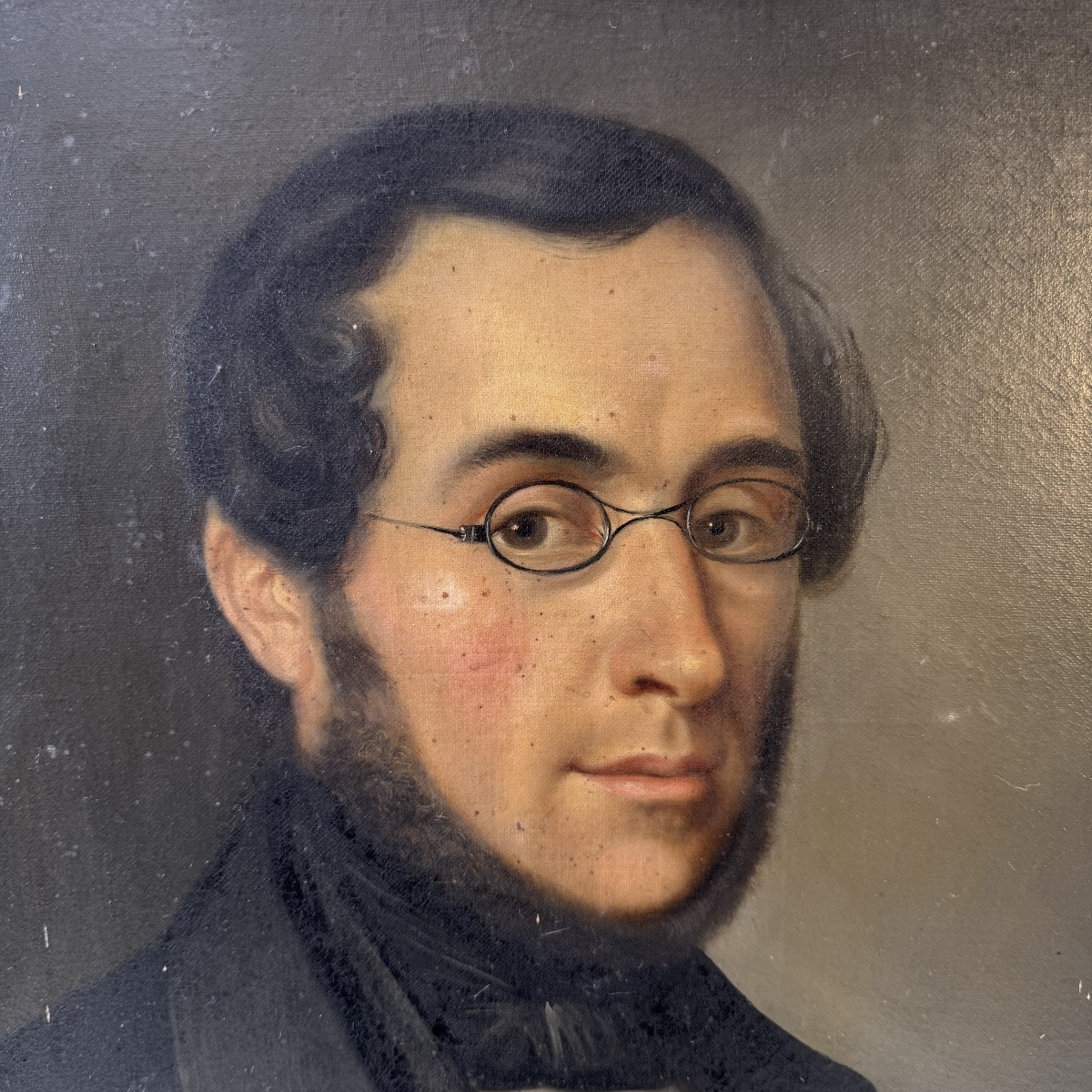 Portrait, Oil On Canvas-photo-5