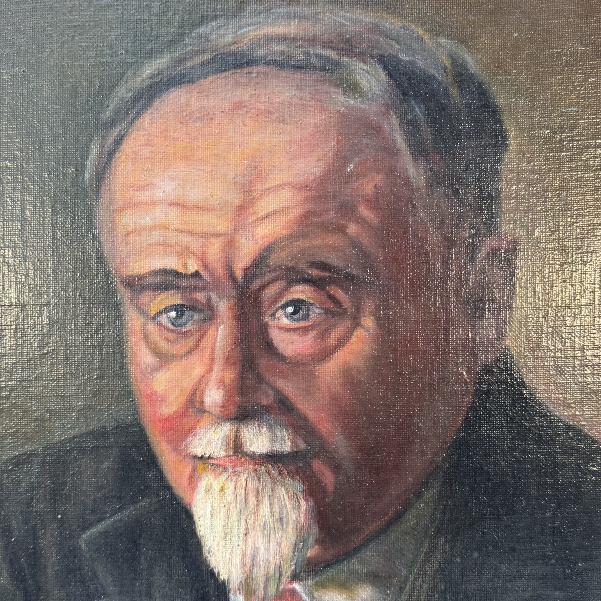 Portrait Huile sur toile-photo-3