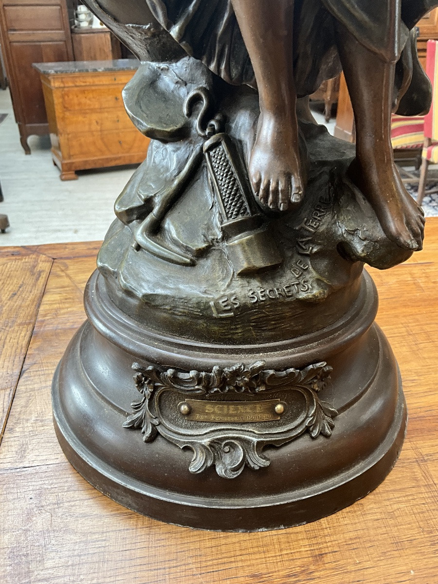 Patinated Spelter By E. Rousseau-photo-4