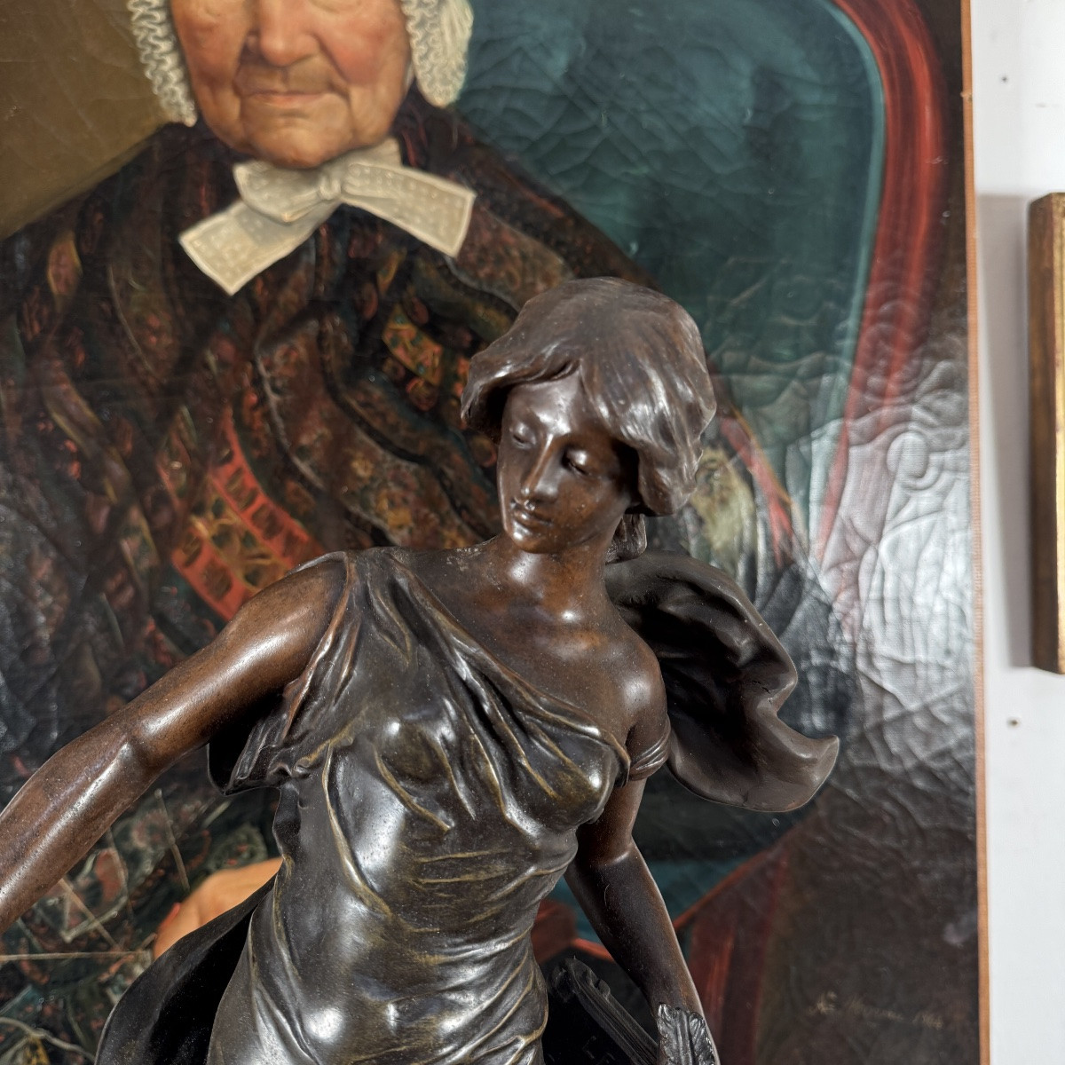 Patinated Spelter By E. Rousseau-photo-8