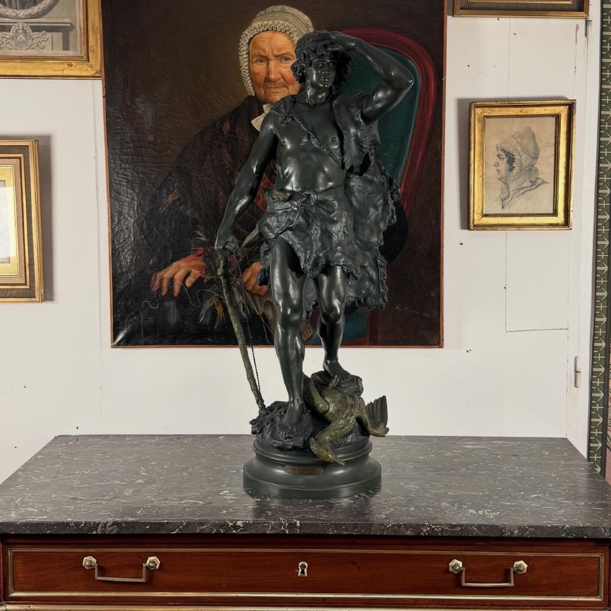 Spelter Sculpture By Auguste Moreau-photo-3