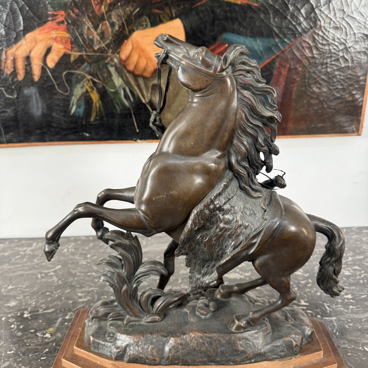 Bronze "Cheval de Marly" d'après Coustou-photo-4