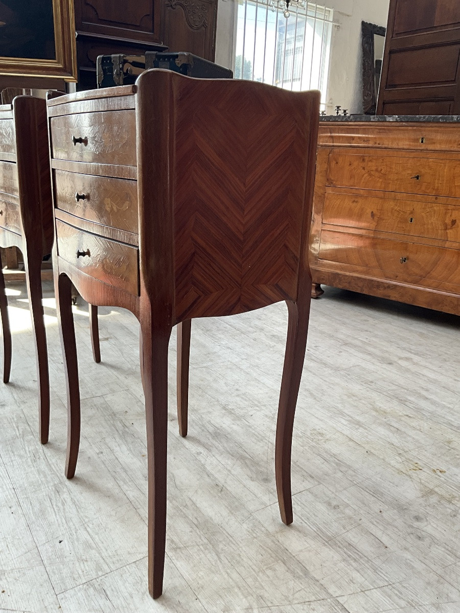 Paire de chevets style Louis XV-photo-4