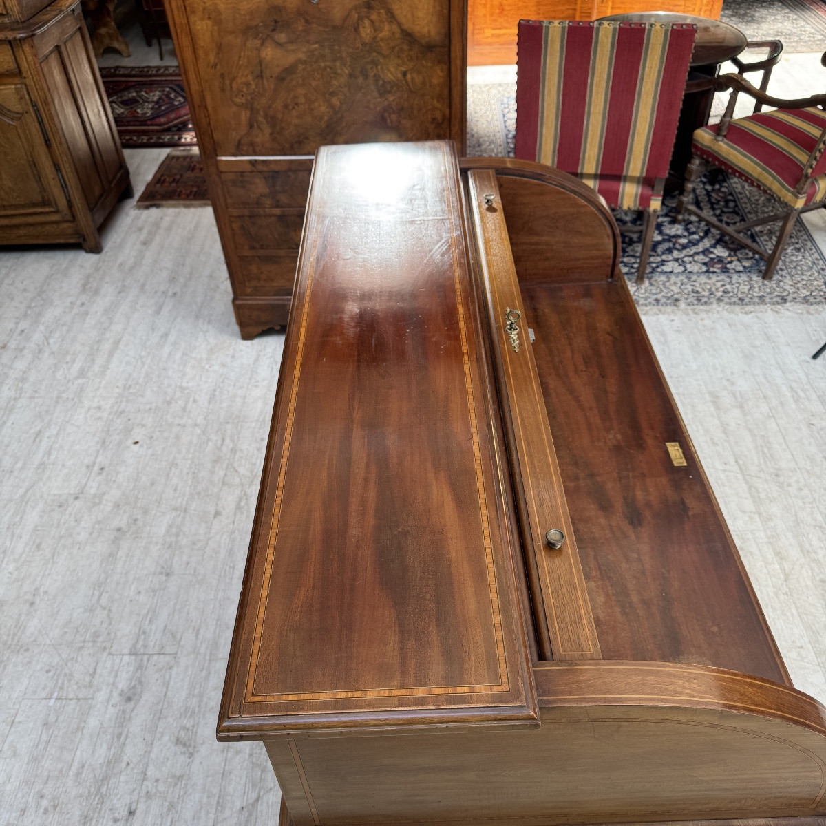 Bureau Cylindre de style Louis XVI-photo-4