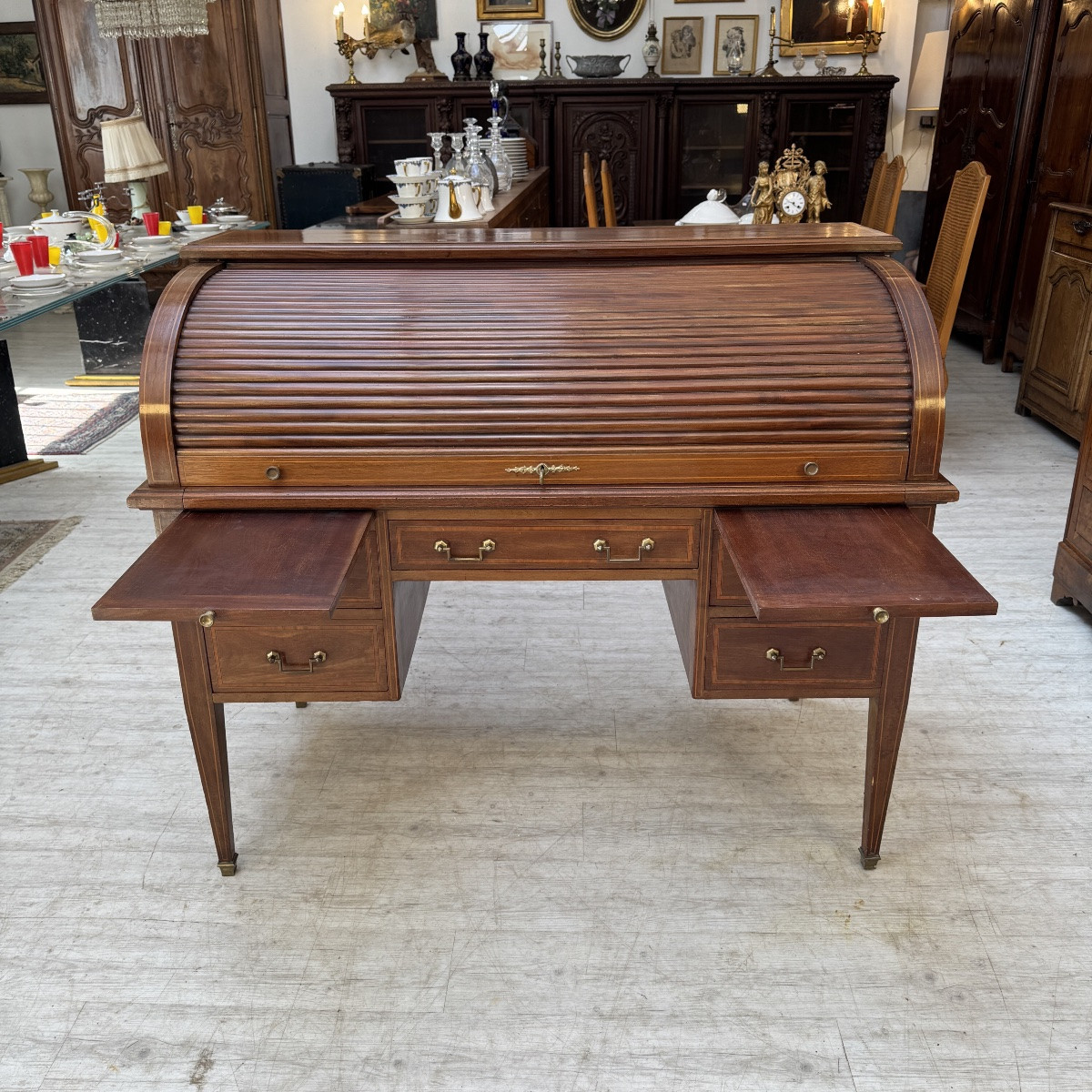 Bureau Cylindre de style Louis XVI-photo-6