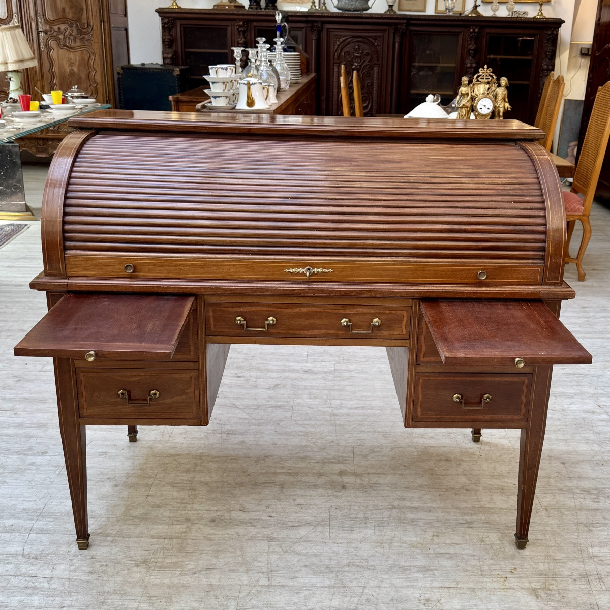 Bureau Cylindre de style Louis XVI-photo-8