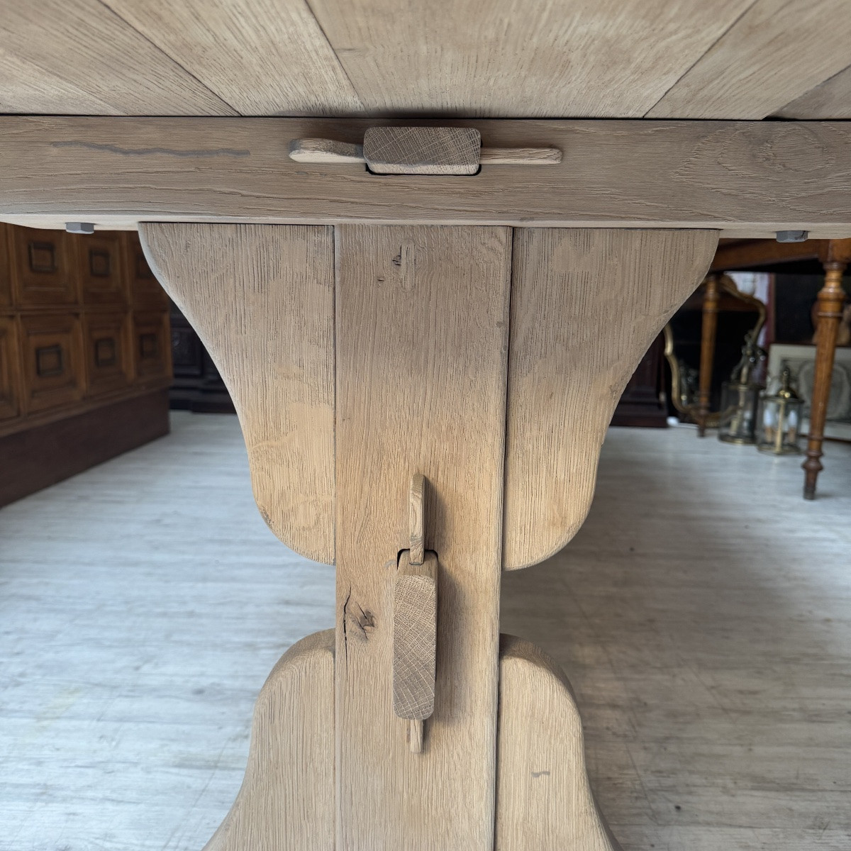 Table de ferme sablée-photo-2