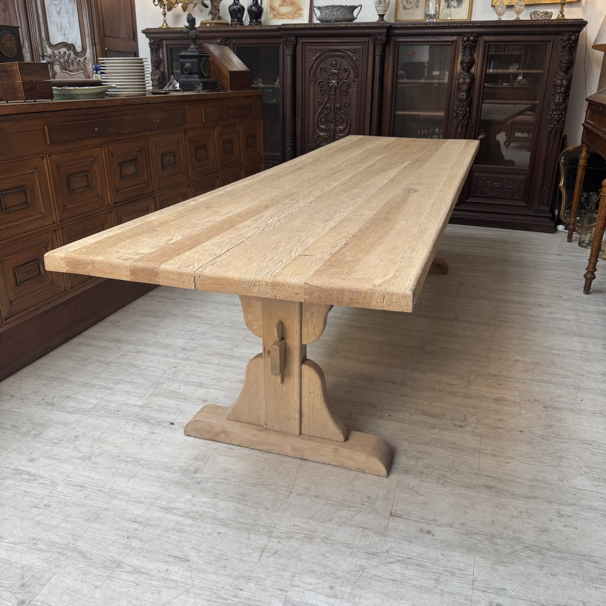 Table de ferme sablée-photo-2