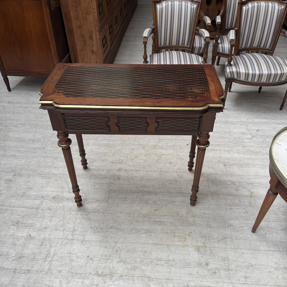 Table à jeux Napoléon III-photo-4