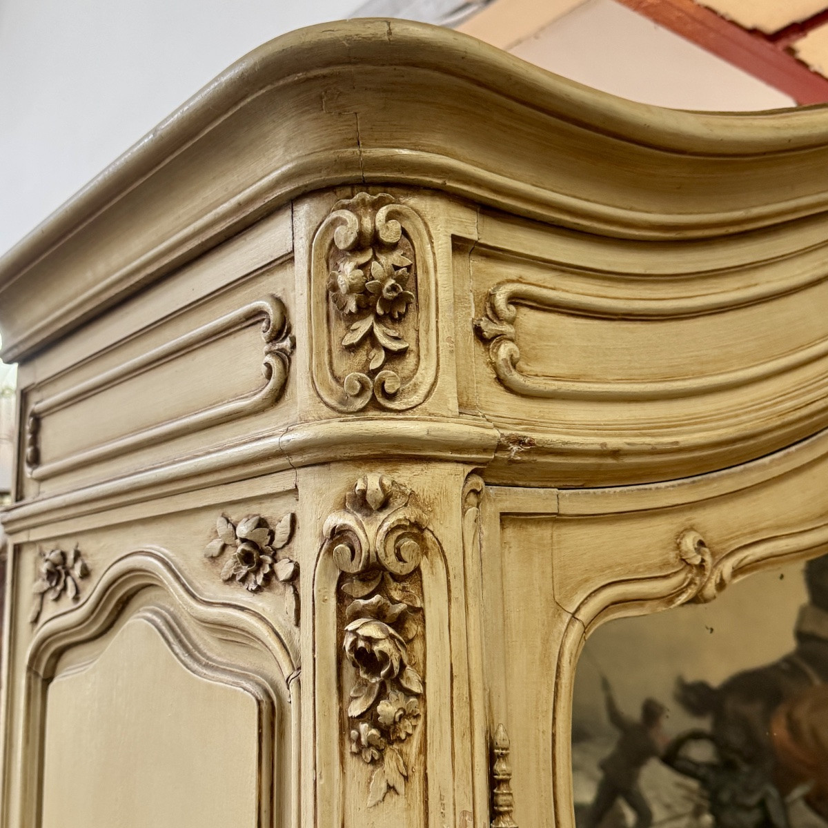 Armoire Patinée de style Louis XV-photo-4
