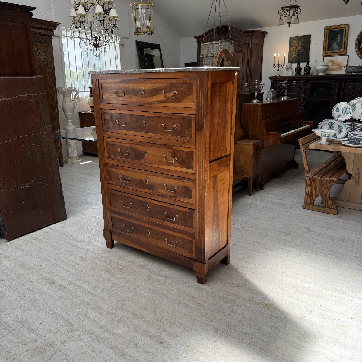 Chiffonnier  LOUIS XVI-photo-2