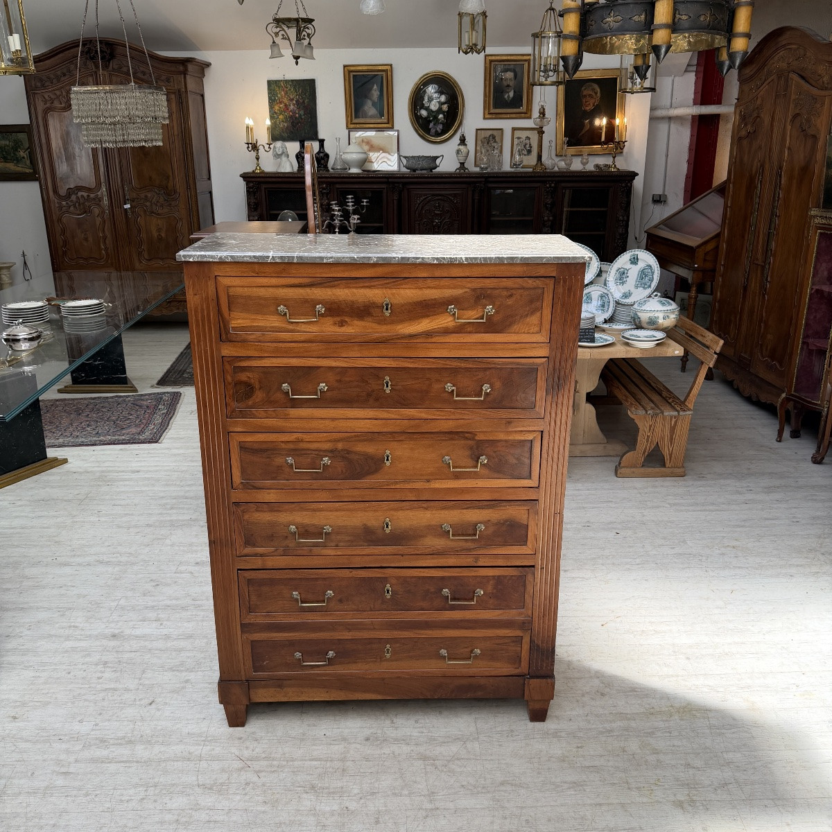 Chiffonnier  LOUIS XVI-photo-3