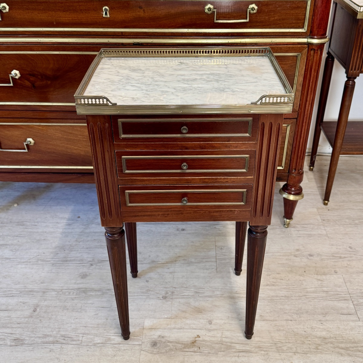 Pair Of Louis XVI Bedside Tables-photo-2
