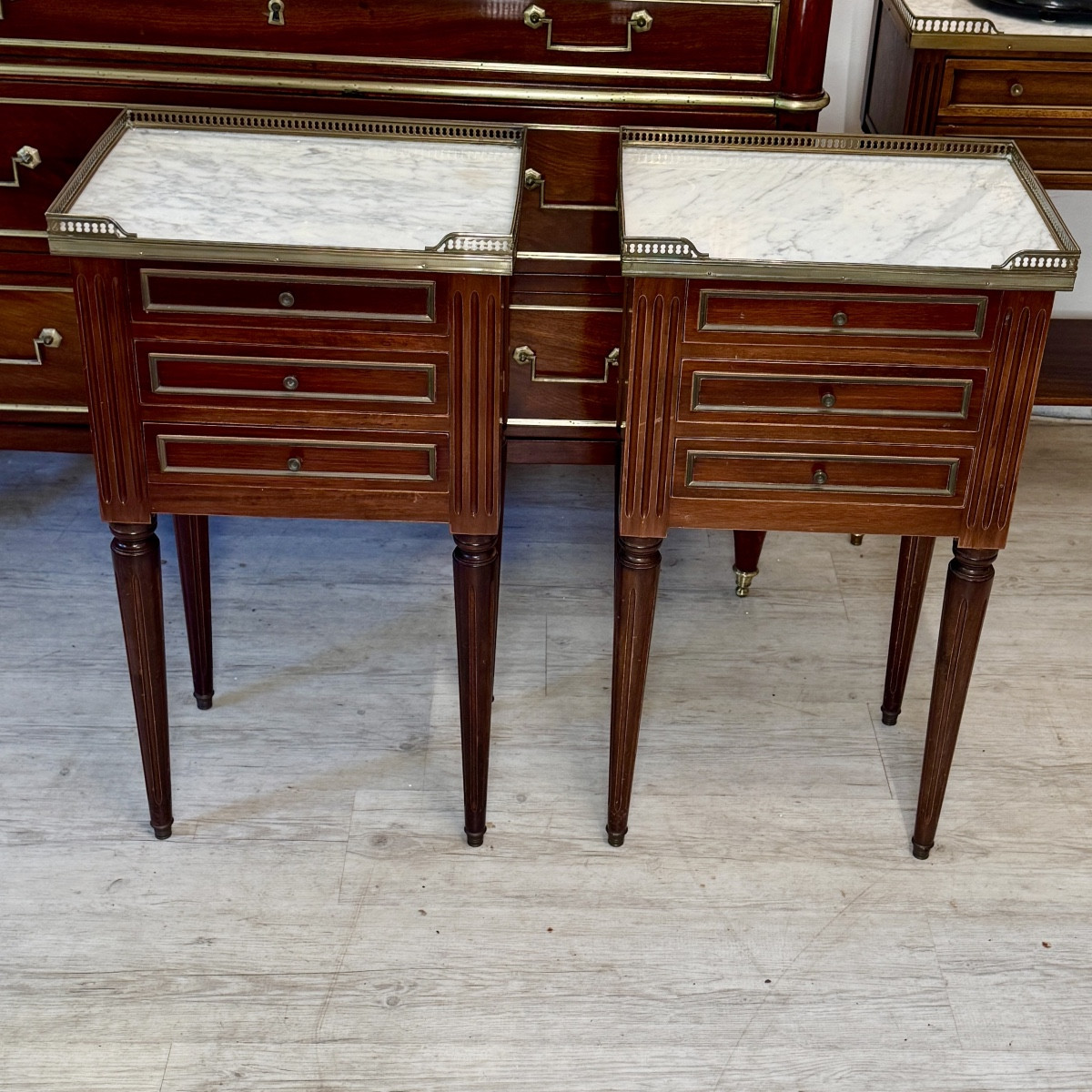 Pair Of Louis XVI Bedside Tables