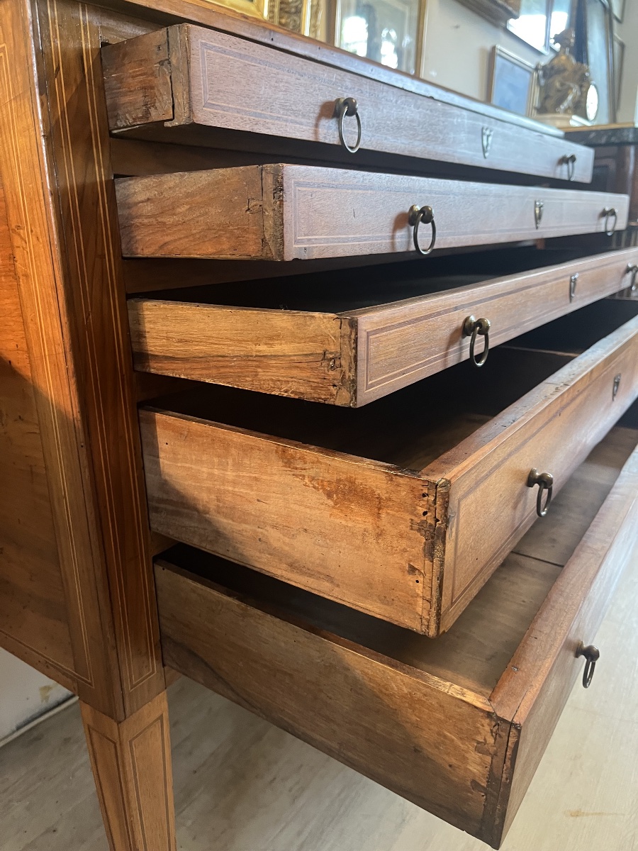 Louis XVI Architect Chest Of Drawers-photo-1