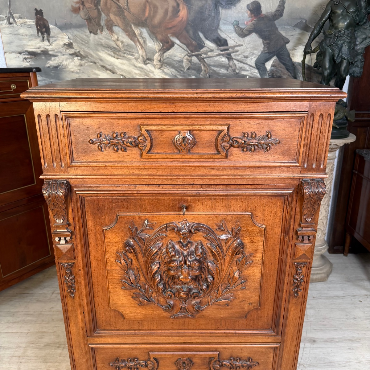 Secretary Desk Henri II Style-photo-3