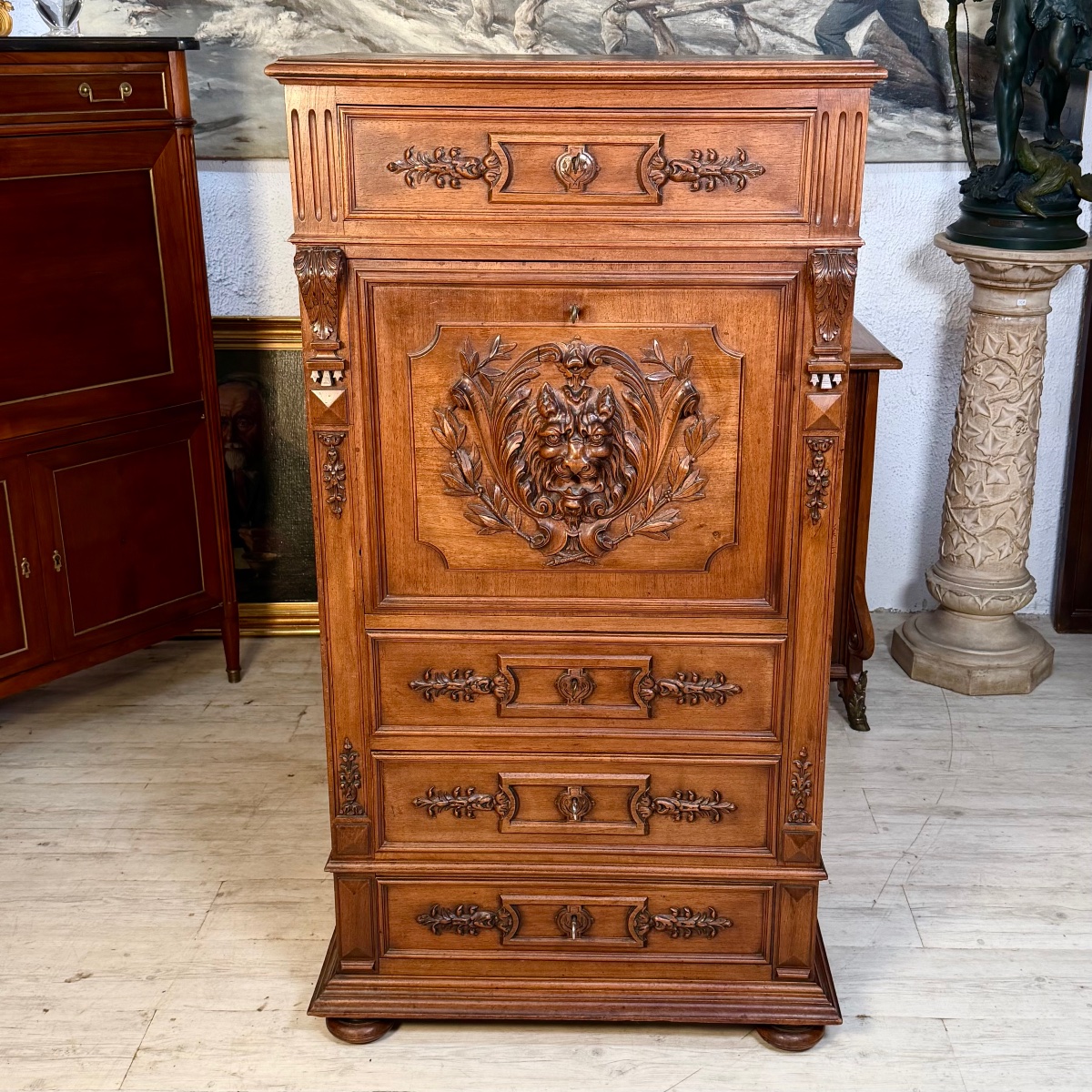 Secretary Desk Henri II Style-photo-4