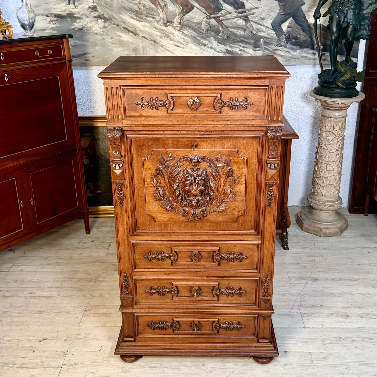 Secretary Desk Henri II Style-photo-5