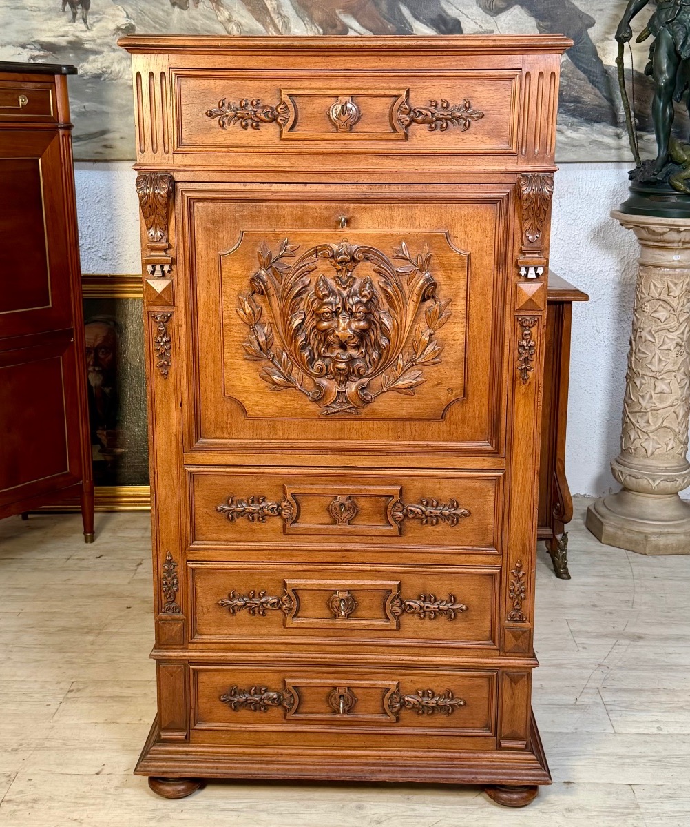 Secretary Desk Henri II Style