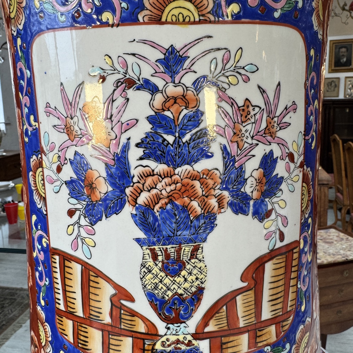 Paire de grands vases Chinois-photo-2