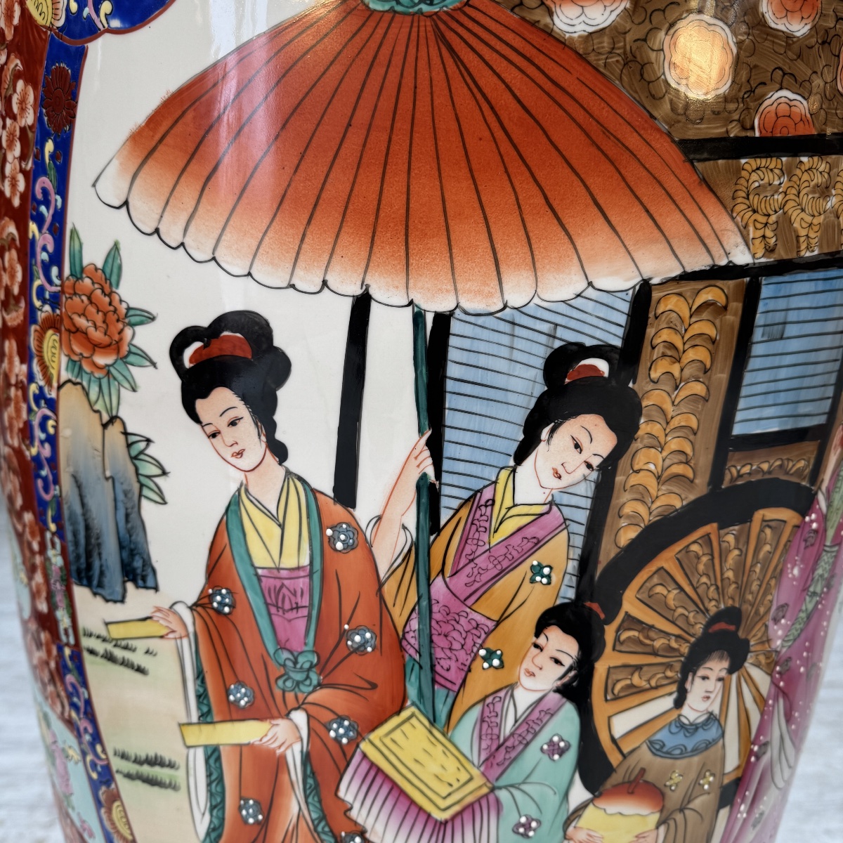 Paire de grands vases Chinois-photo-3