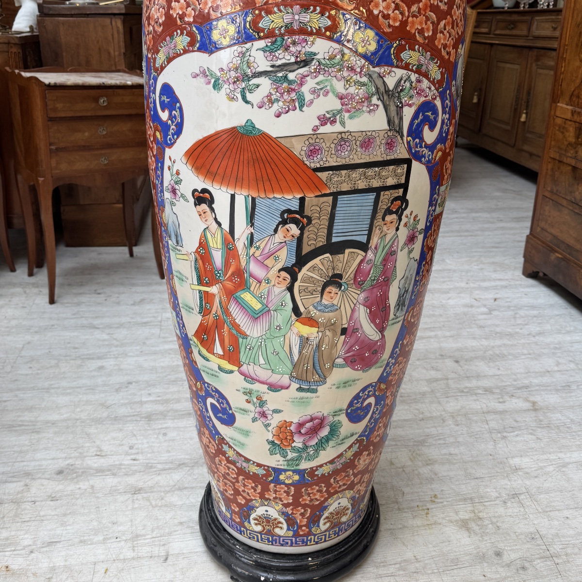 Paire de grands vases Chinois-photo-3