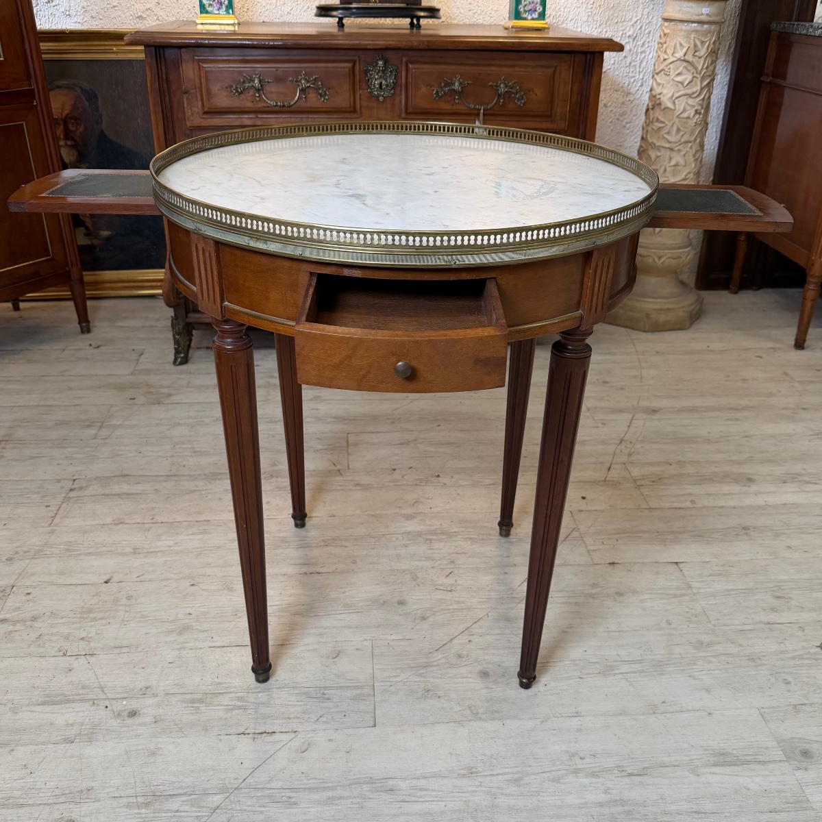 Table bouillotte Louis XVI-photo-2