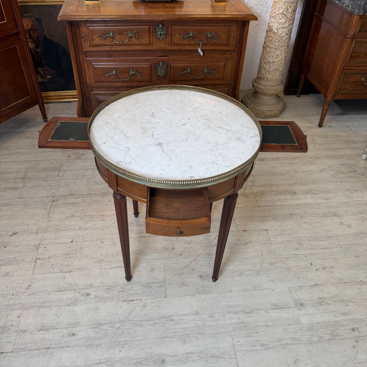 Table bouillotte Louis XVI-photo-3