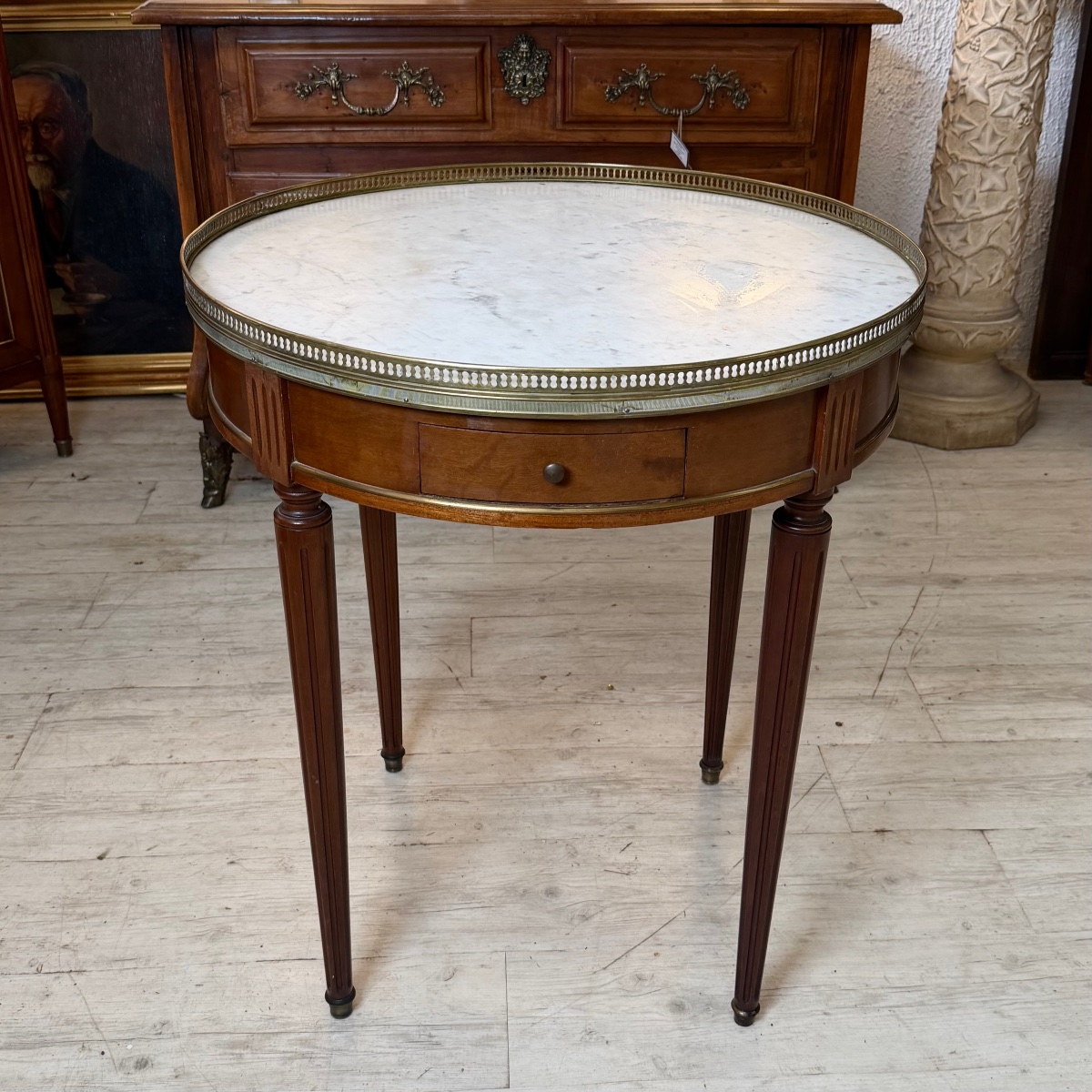 Table bouillotte Louis XVI-photo-2
