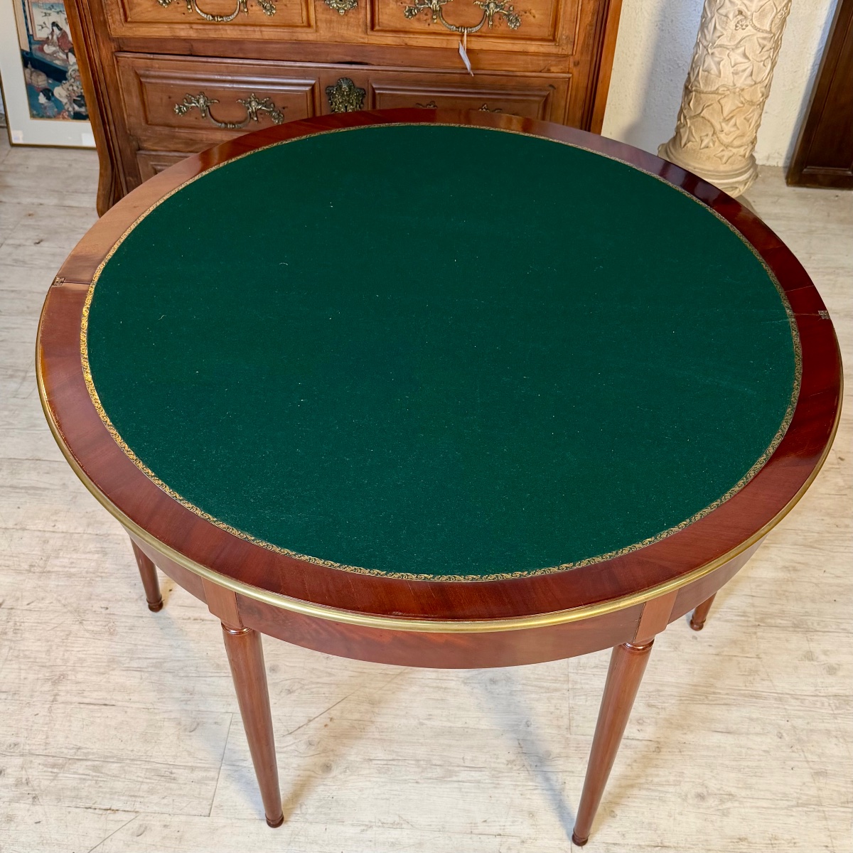 Louis XVI Console Game Table-photo-2