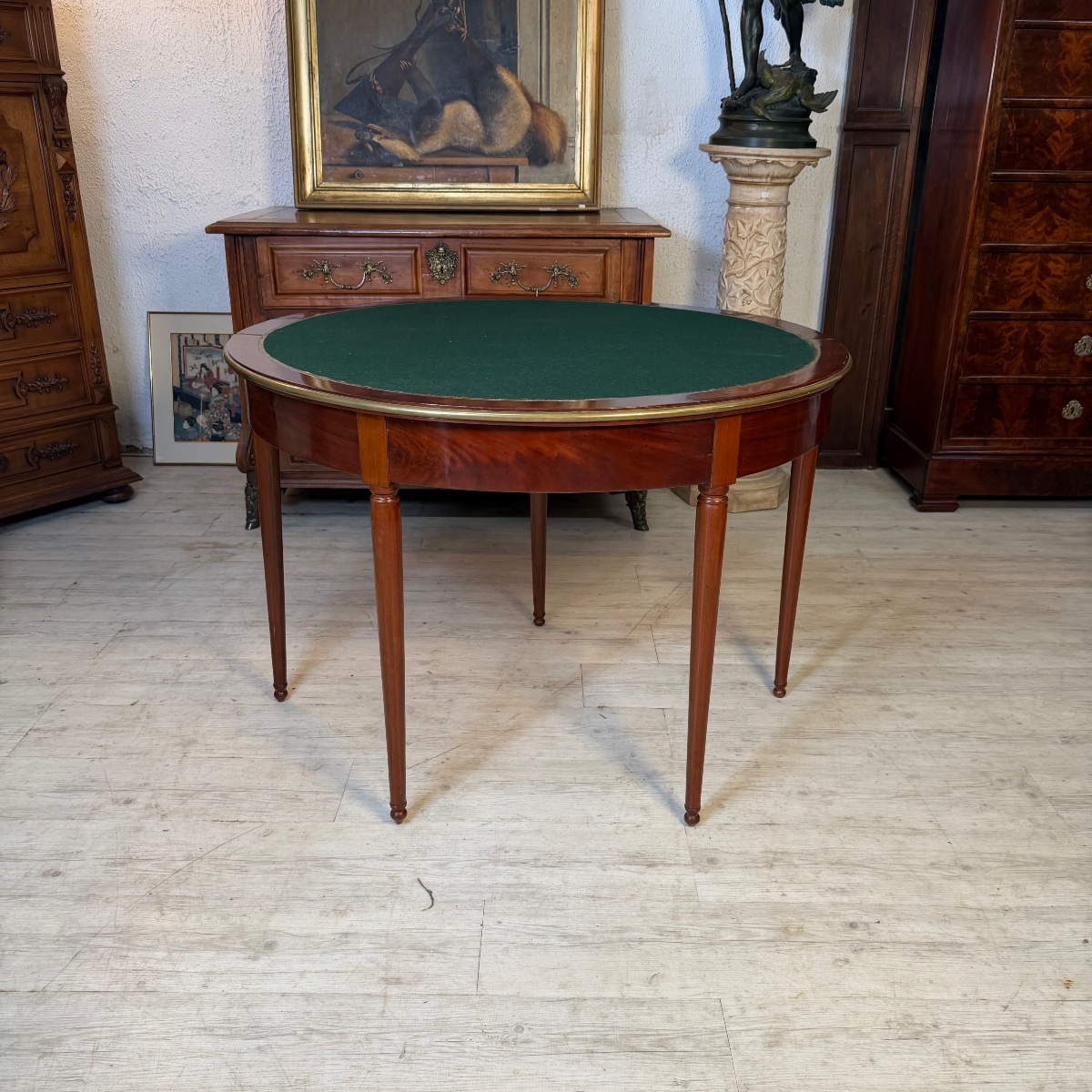 Louis XVI Console Game Table-photo-2