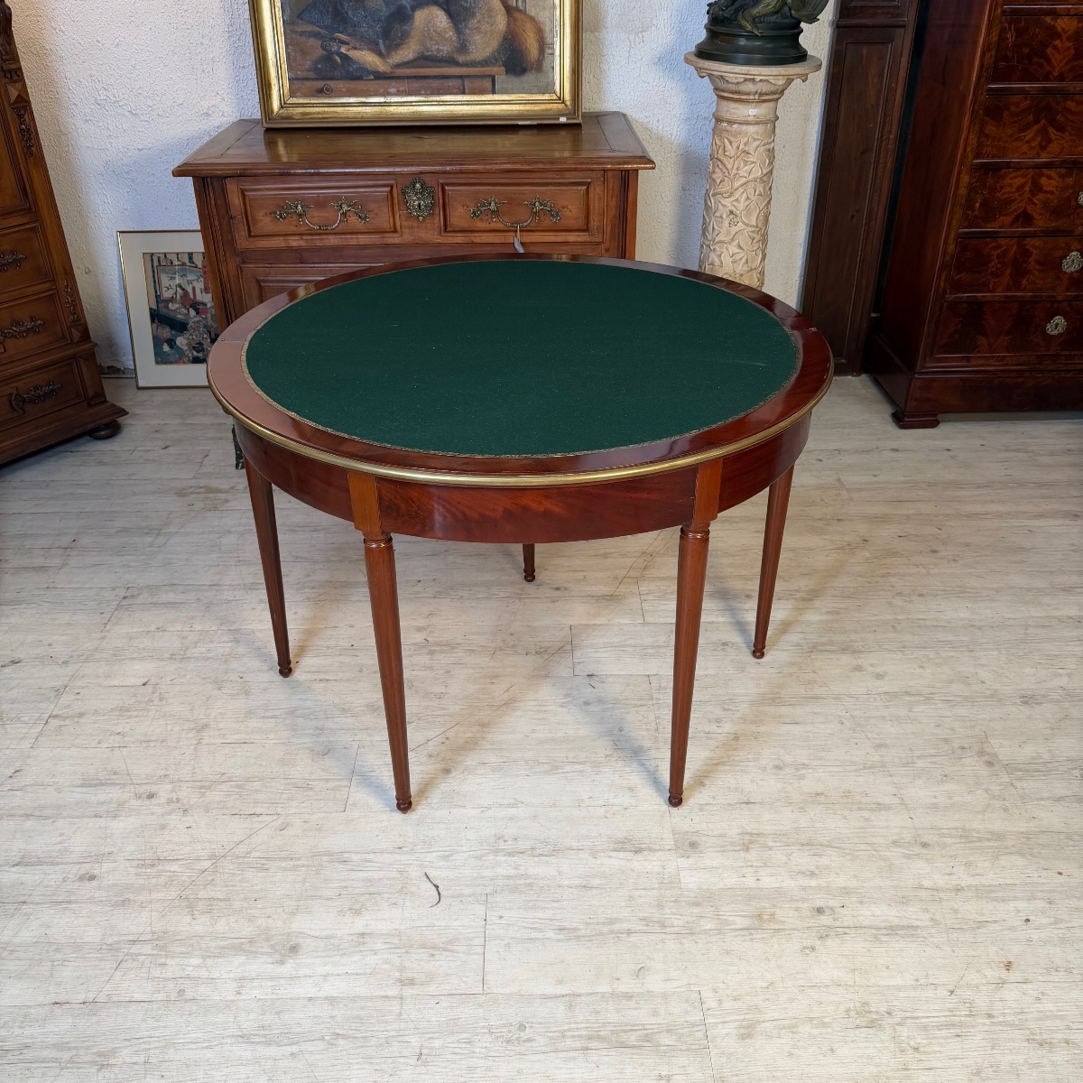 Louis XVI Console Game Table-photo-3