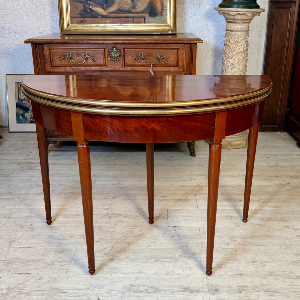 Louis XVI Console Game Table-photo-5