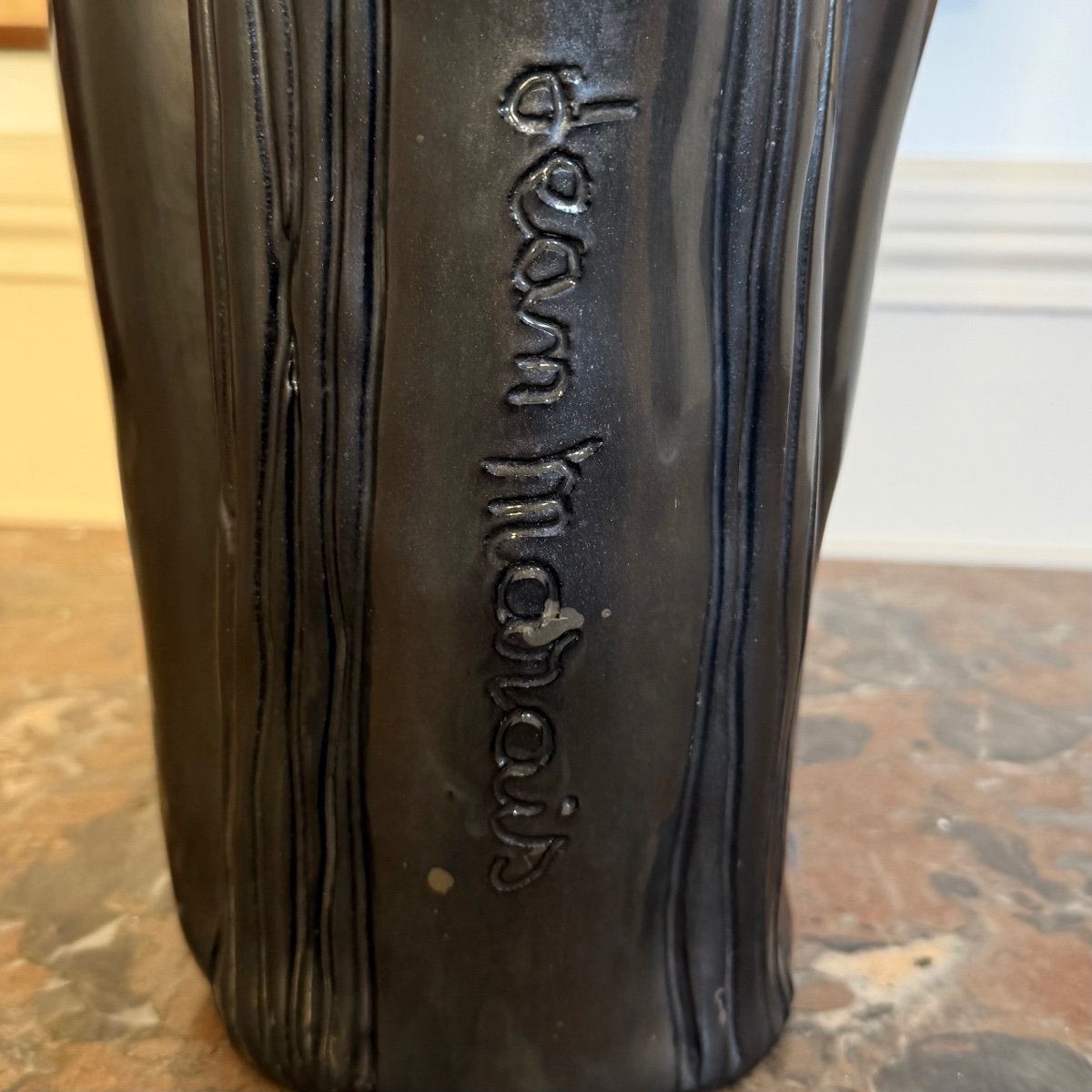 Vase Signed By Jean Marais -photo-1