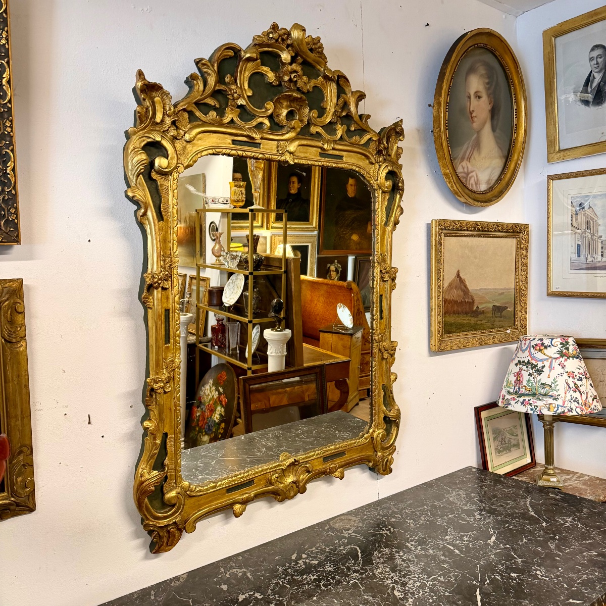 Louis XV Provençal Mirror-photo-2