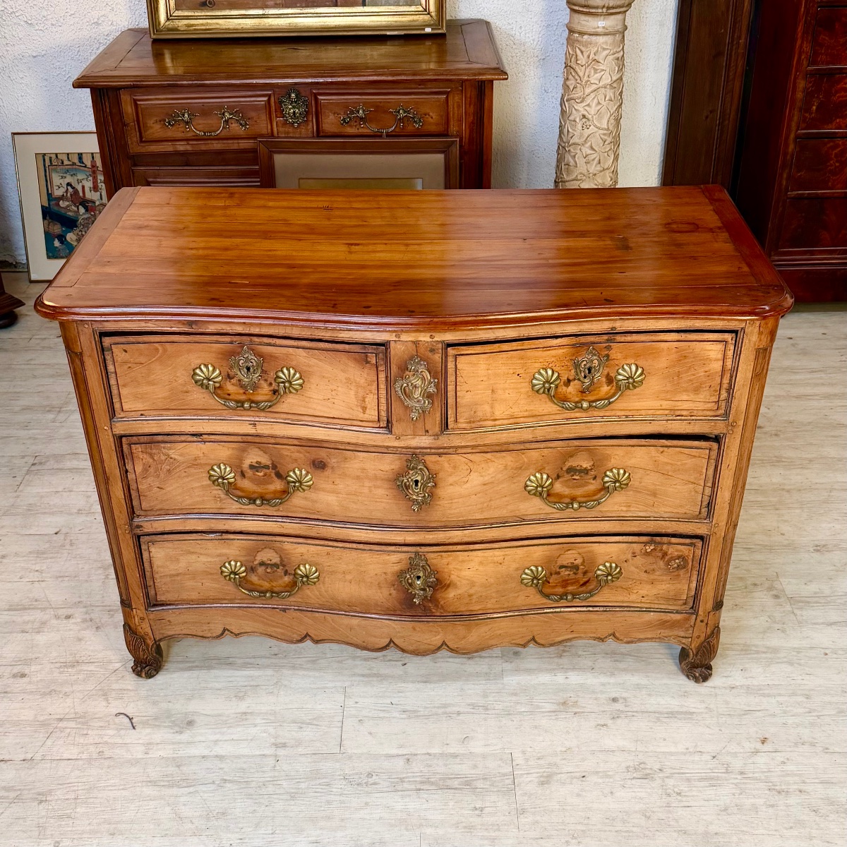 Commode merisier d'époque Louis XV-photo-3