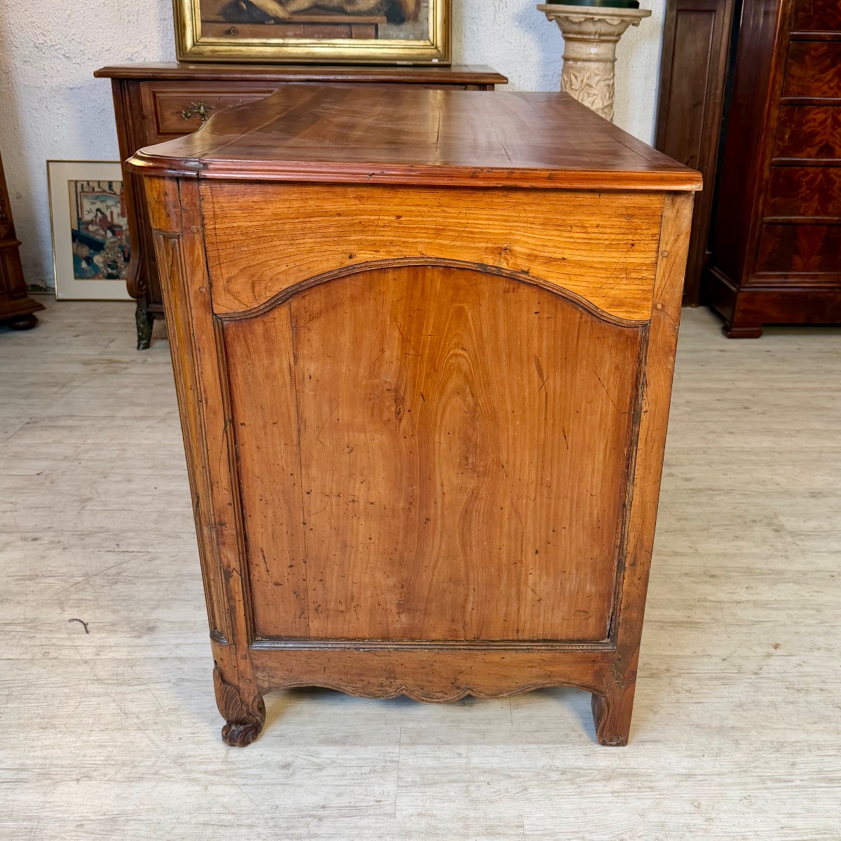 Commode merisier d'époque Louis XV-photo-1