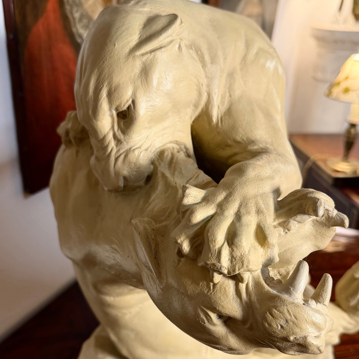 Signed Panther Sculpture-photo-2