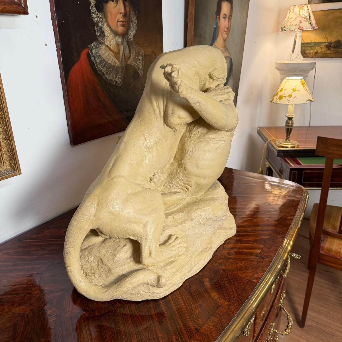 Signed Panther Sculpture-photo-2