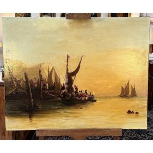 Seascape, Oil On Canvas 