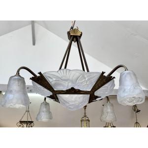 Degué Art Deco Chandelier