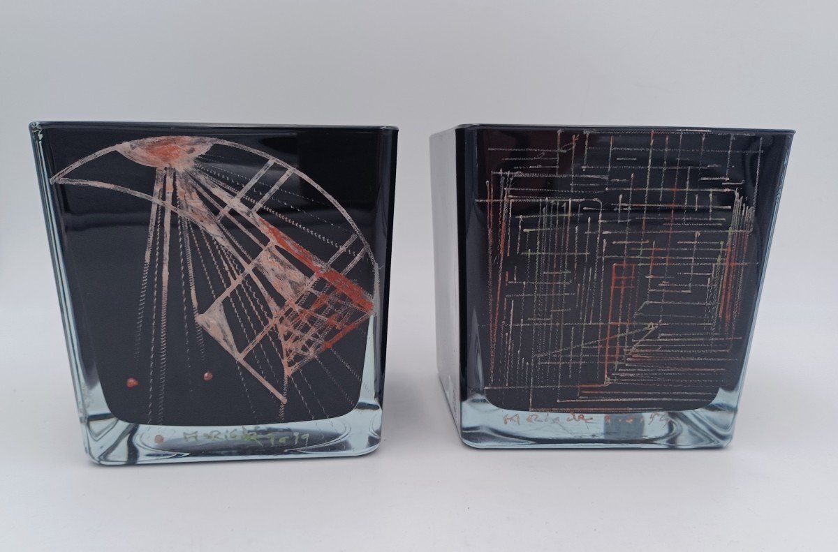 Pair Of Vases By Anatole Riecke For The La Coupole Restaurant In Paris