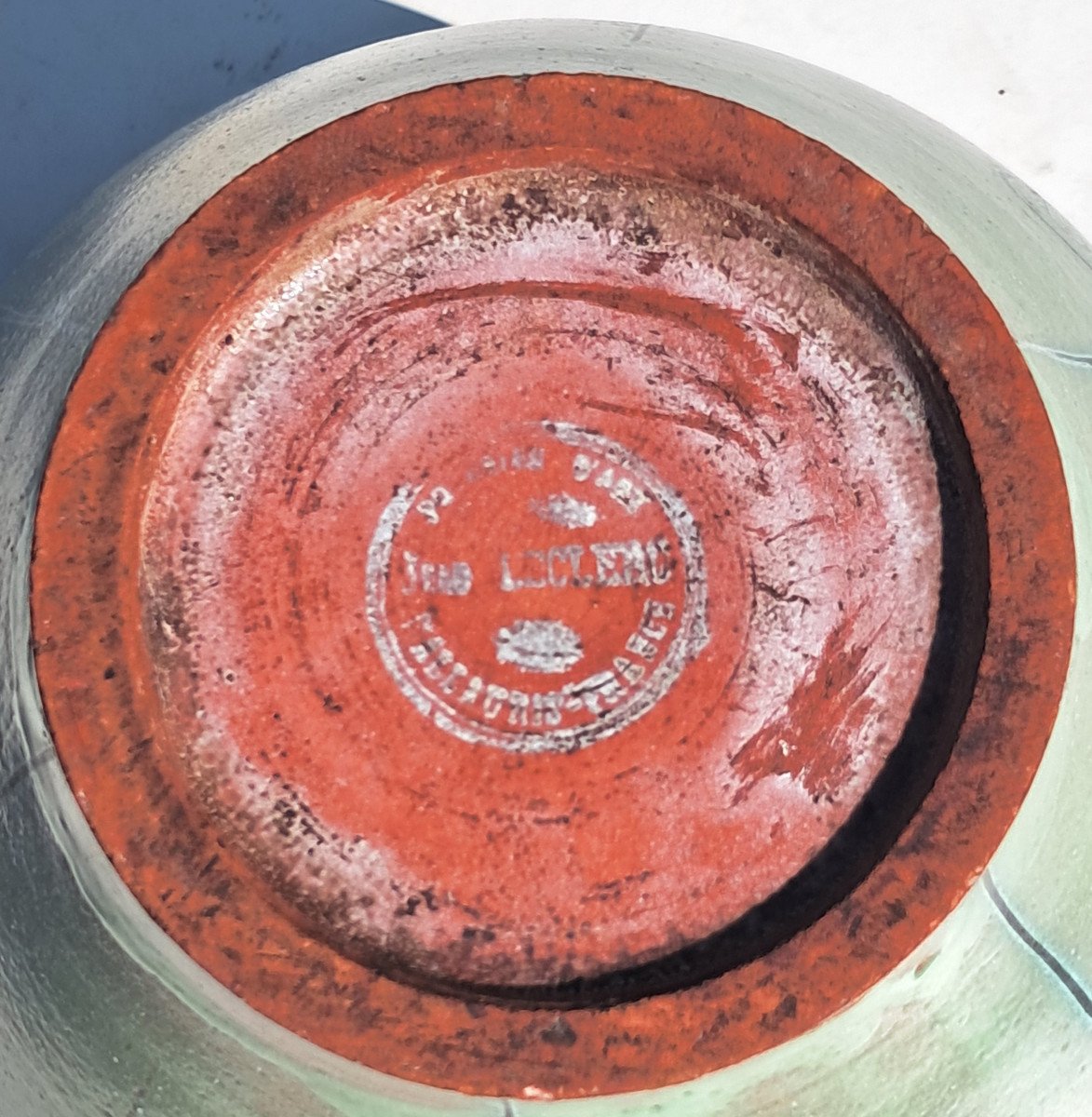 Rare Vase By Jean Leclerc In Vallauris, Art Deco-photo-3