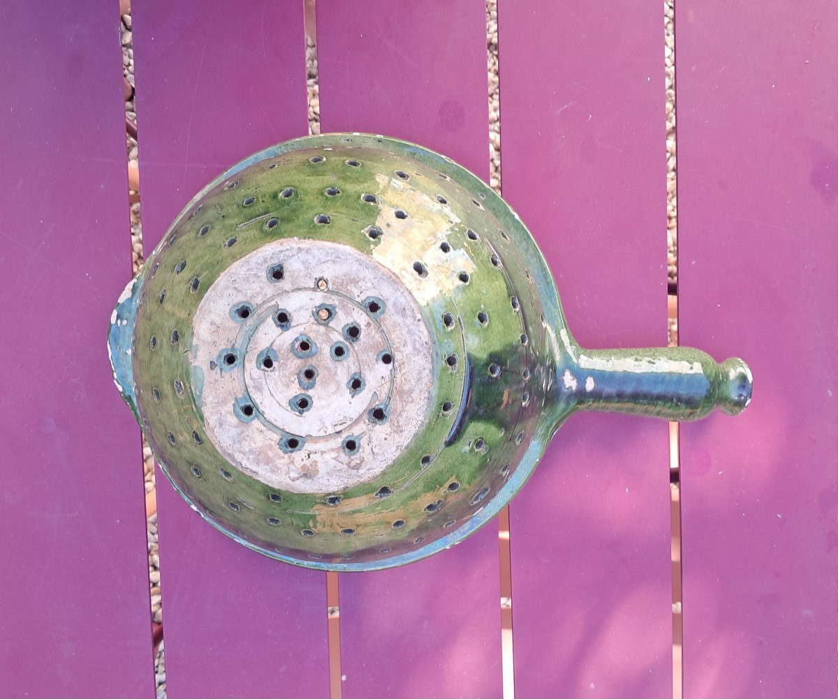 Colander, Normandy - Pré d'Auge 18th Or 19th Century, Folk Art-photo-3