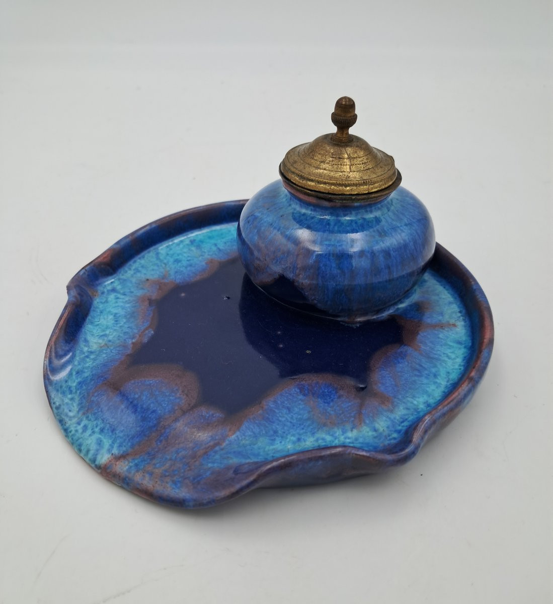 Art Deco Ceramic Inkwell From Bordeaux In Caudéran (cab)-photo-2